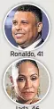  ??  ?? Ronaldo, 41 Jada, 46