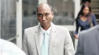  ?? Leon Lestrade ?? ACCUSED Dr Anand Rapiti shortly after his court appearance in Durban.