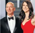  ??  ?? Jeff and MacKenzie Bezos