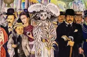  ?? Open source ?? Diego Rivera’s 1948 mural features La Catrina flanked by Rivera as a young boy and Jose Guadalupe Posada.