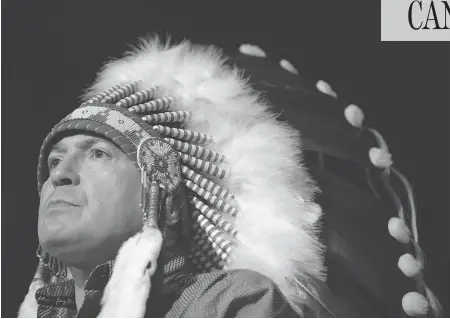  ?? MARK TAYLOR / THE CANADIAN PRESS ?? Assembly of First Nations National Chief Perry Bellegarde says the inquiry into missing and murdered Indigenous women and girls needs to be broadened to review all police services to “fix what obviously is not working.”