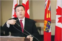  ??  JEFF MCINTOSH/THE CANADIAN PRESS ?? Defence Minister Jason Kenney said the government hasn’t ‘downed tools’ without a defence strategy.