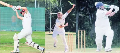  ??  ?? Shepshed’s Chris Gibson 97, Matt Taylor 5 for 25, and Danny Montague 67 Not Out.