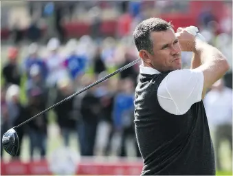  ?? ROSS KINNAIRD/GETTY IMAGES ?? Lee Westwood of Europe, in his 10th Ryder Cup, says he doesn’t know if players can prepare for the event. The tournament starts Friday at Hazeltine National Golf Club in Chaska, Minn.