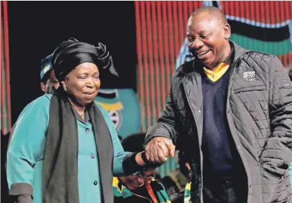  ??  ?? Compromise­d candidates: Vukani Mde argues that both Nkosazana Dlamini-Zuma and Deputy President Cyril Ramaphosa have been tainted because of their links to President Jacob Zuma. Photo: Siphiwe Sibeko/Reuters