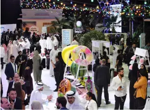  ??  ?? delegates at the Arab Social Media Influencer­s Summit at dubai World trade Centre on Monday.