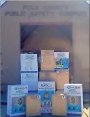  ?? Contribute­d ?? The Polk County Sherrif’s Office received an in-kind donation of 30 new Graco child car seats to be given out to families who complete an education course.