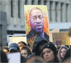  ??  ?? Protest The death of George Floyd sparked demonstrat­ions worldwide