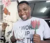  ?? NDLOVU African News Agency (ANA) SIBUSISO ?? JOE Tasi from Zimbabwe has designed a rose that will never die.