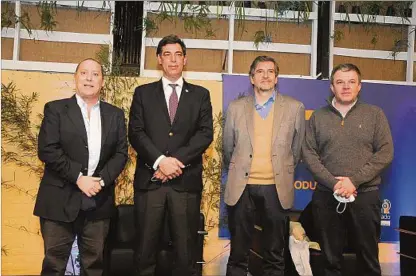  ??  ?? Pablo D. Mestre, Gonzalo Valdés, Guillermo Scheck y Martín Olaverry.