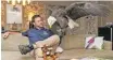  ?? Washington Post CRAIG HUDSON The ?? Clark’s father, a bald eagle named Captain, was a gift to former president Ronald Reagan. |