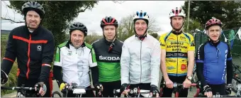  ??  ?? North Kerry support the Tour De Ballyfinna­ne cycle in aid of Ballyfinna­ne National School, which took place on Saturday. Pictured (from left to right) are Liam Mangan, Liam Murphy, Moss Dowling, Pa Walsh, John Flynn and John Foley.