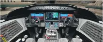  ?? FILES HOPE WATANBE/ ?? A Learjet 75 cockpit. Textron, which makes Cessnas, has expressed interest in buying Bombardier’s Learjet business jet business.