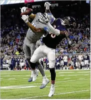  ?? REY DEL RIO / AP ?? Lions wide receiver Marvin Jones returns to Cincinnati on Sunday to face the team that drafted him in 2012. He has 54 catches for 970 yards this season.