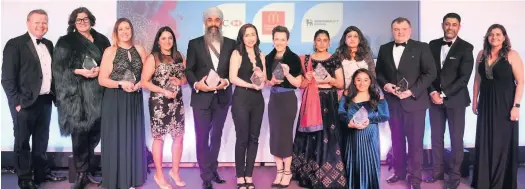  ??  ?? > All the winners from the Asian Business Chamber of Commerce annual dinner and awards 2019