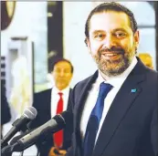  ??  ?? Saad al-Hariri