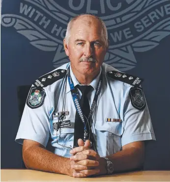  ?? Picture: JERAD WILLIAMS ?? Chief Superinten­dent Terry Borland is on sick leave amid investigat­ions.
