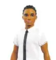  ??  ?? This is one of 15 new looks for the Ken doll, including different skin tones, body shapes and hairstyles. Provided by Mattel