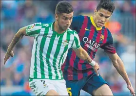  ?? FOTO: PERE PUNTÍ ?? Vadillo creció en el Betis El delantero llegó a jugar 41 partidos en Primera