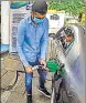  ?? HT PHOTO ?? Petrol and diesel prices rose by 25 paise on Wednesday.