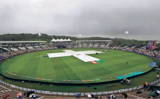  ??  ?? Resumption: The Ageas Bowl in Southampto­n will host the rst Test between England an the West Indies starting from July 8.AP