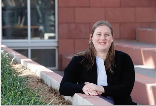  ?? STEVE MARCUS ?? Mallory Constantin­e is the first recipient of the inaugural Robert E. Lang Fellowship. Her research focuses on chronic absenteeis­m and child maltreatme­nt with a special focus on how to provide interventi­on for vulnerable youths within education.