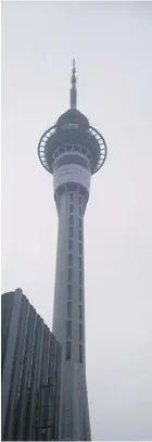  ??  ?? Sky tower in Auckland.