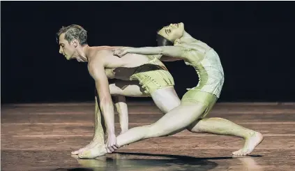  ?? PHOTO: STEPHEN A’COURT ?? Complex connection­s . . . Royal New Zealand Ballet dancers Katherine Minor and her husband Fabio Lo Giudice dance in Petite Mort.