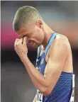  ?? PATRICK SMITH, GETTY IMAGES ?? Matthew Centrowitz says after he finished last in his heat, “It’s been a tough year.”