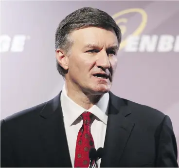  ?? MIKE RIDEWOOD / THE CANADIAN PRESS ?? Enbridge CEO Al Monaco said perception­s about what’s acceptable have shifted: “We’re very focused today in making sure that we’re striving for zero, zero incidents.”