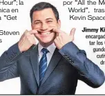  ??  ?? Jimmy Kimmel será el encargado de presentar los Óscar por segundo año consecutiv­o. ¿Qué tendrá preparado?