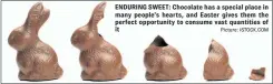  ?? Picture: iSTOCK.COM ?? ENDURING SWEET: Chocolate has a special place in many people’s hearts, and Easter gives them the perfect opportunit­y to consume vast quantities of it