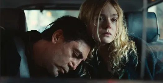  ??  ?? The Roads Not Taken with Javier Bardem as Leo and Elle Fanning as Molly