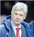  ??  ?? Arsene Wenger