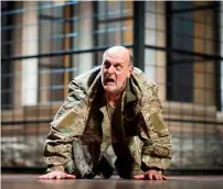  ?? AFP ?? Actor David Troughton plays his role as Titus Andronicus at the Royal Shakespear­e Theatre in Stratford-upon-Avon. —