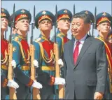  ?? AFP ?? FESTEJO. China y Rusia conmemorar­on setenta años de relación diplomátic­a.