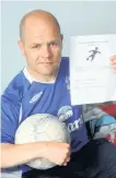  ??  ?? Organiser Paul Cardona is keen to use sport to help people battling mental health issues