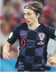  ??  ?? Luka Modric, uno de los croatas de mejor actuación.