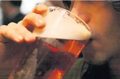  ??  ?? Take in the match while enjoying a pint or two – the Treasury could rake in as much as £6.3m from drinkers while the World Cup is on