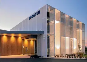  ?? DESIGNWELL LTD ?? Foster Group headquarte­rs in Hamilton, commercial category award winners.