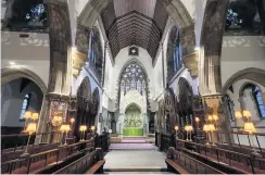  ??  ?? Restored Inside the new-look St Ninian’s Cathedral