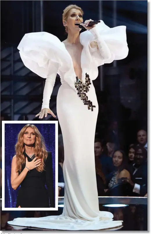  ??  ?? CELINE DION GETS NAKED FOR VOGUE Here’s a little naked fact to ponder while Celine Dion changes looks between shows: for the past five years she has worn haute couture near exclusivel­y for her own performanc­es (in Las Vegas and on her current...