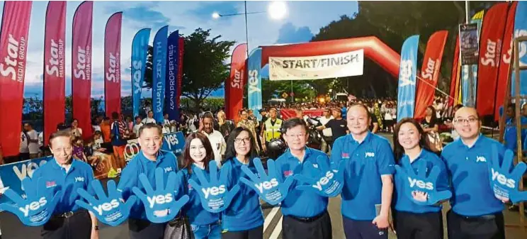  ??  ?? yes returns as Platinum Sponsor of Penang Starwalk for the seventh consecutiv­e year.