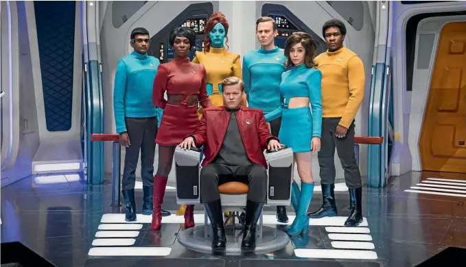  ??  ?? Life is a game aboard the USS Callister, but only for the man in the captain’s chair – Robert Daley – who is holding his real life colleagues captive.