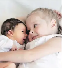  ?? GETTY IMAGES/ISTOCKPHOT­O ?? While it’s natural for an older sibling to be jealous of a new baby, therearenu­merous tactics parents can employ tohelpprep­are their child for the arrival of a new addition to the family.