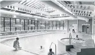  ??  ?? The hotel’s new pool, photograph­ed in 1986