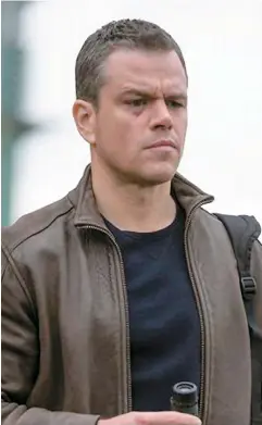  ??  ?? Matt Damon (Jason Bourne) reprend du collier dans le 5e film de la saga.