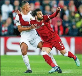  ??  ?? Mohamed Salah et Liverpool ont gagné 5-2 la demie aller face à l’AS Roma.