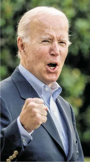  ?? BILD: SN/APA/AFP/STEFANI REYNOLDS ?? Für US-Präsident Joe Biden ist die Verabschie­dung des Gesetzesvo­rhabens ein wichtiger Erfolg.