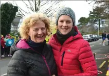  ??  ?? Mary and Rachel Coleman Horgan Beaufort participat­ing in the 30th Charles O’Shea Cup Run in Beaufort on New Year’s Day.